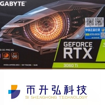 기가바이트 8GB 마이닝 장비 그래픽 카드 RTX 3060 Ti OC 8 핀 1750MHz