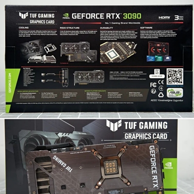 장비 그래픽 카드 아서스 TUF 지포스 RTX 3090을 채굴하는 24GB ETH를 검게하세요