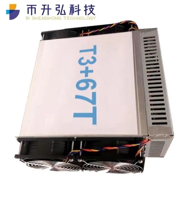 장비 13.53KG를 채굴하는 3300W 이실린콘 Asic 광부 T3+ 67T Asic