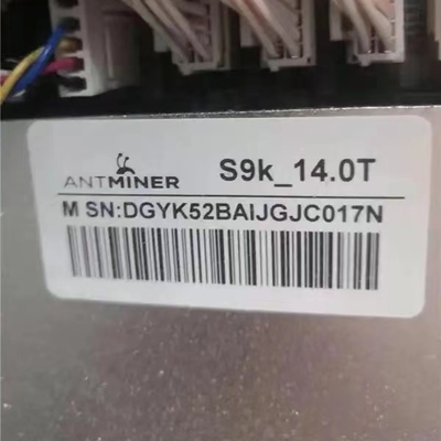 1148W Asic 비트마인 앤트미네르 S9K 14T 중고 디지털 화폐 채굴기