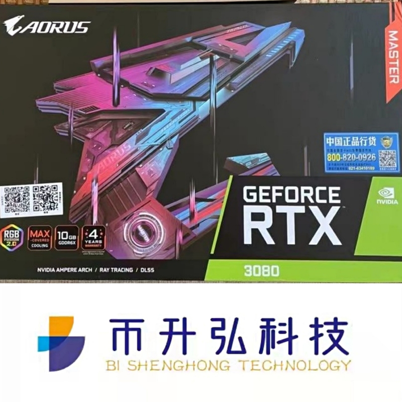 1845MHz 마이닝 장비 그래픽 카드 NVIDIA 기가바이트 AORUS 지포스 RTX 3080 마스터 10GB